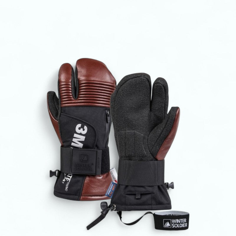 Gants Ski 3 Doigts Thermiques