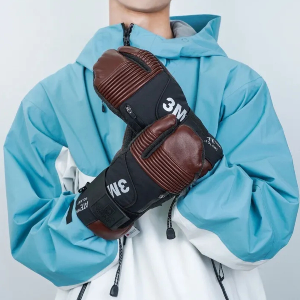 Gants Ski 3 Doigts Thermiques